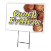 Signmission Conch Fritters Yard Sign & Stake outdoor plastic coroplast window, C-1216-DS-Conch Fritters C-1216-DS-Conch Fritters